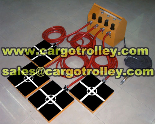 Air casters can change shape