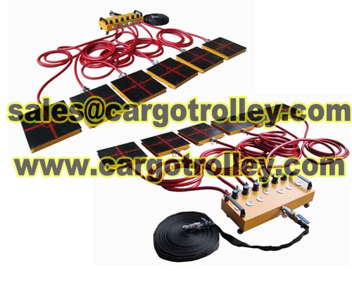 Air skates for moving precision instruments