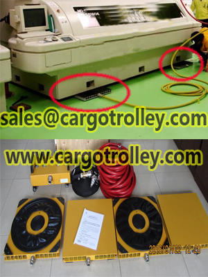 Air casters moves at a constant speed