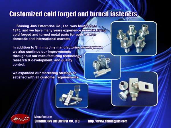 Customized Cold Forged And Turned Fasteners