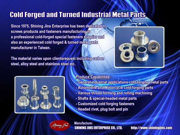 Customized Cold Forged And Turned Fasteners
