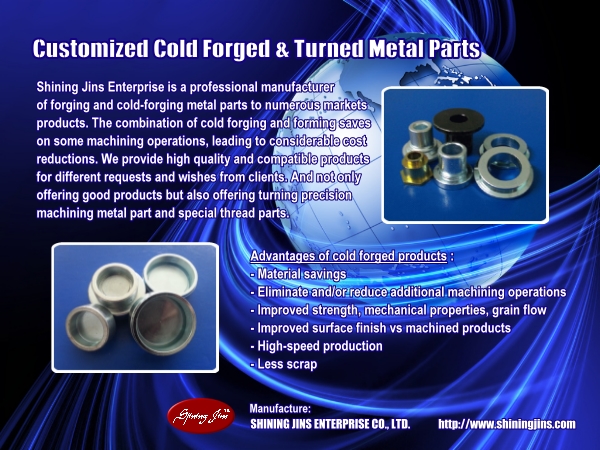 Customized Cold Forged And Turned Fasteners