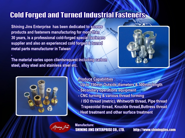 Fasteners Industrial Metal Cold Forging And