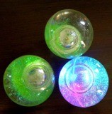 sell LED flashing glitter ball