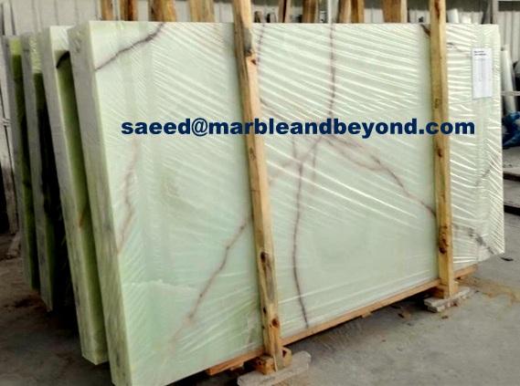 Light Green Onyx Slabs