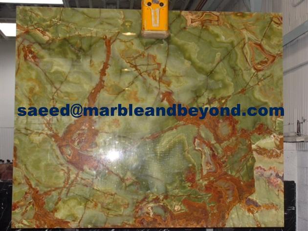Dark Green Onyx Slabs