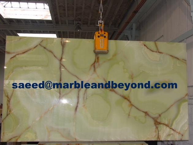 Light Green Onyx Slabs