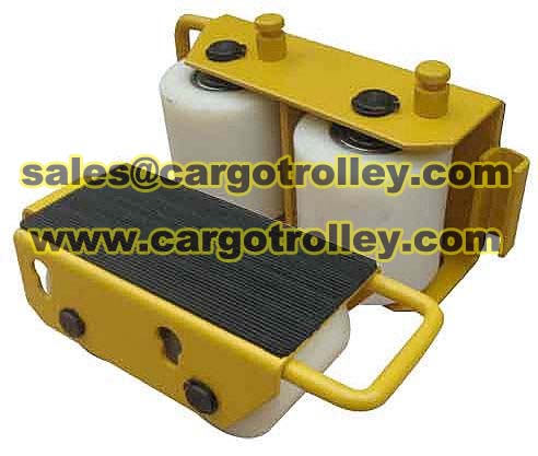 Moving roller dolly moving machine 