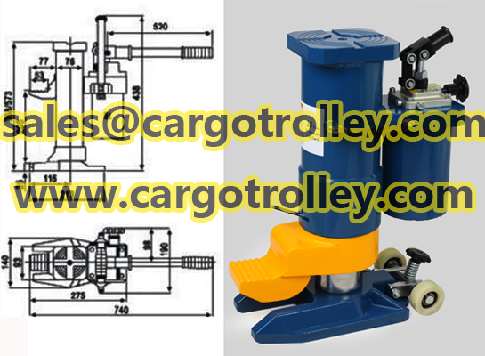 Hydraulic jack rotate flexiblly
