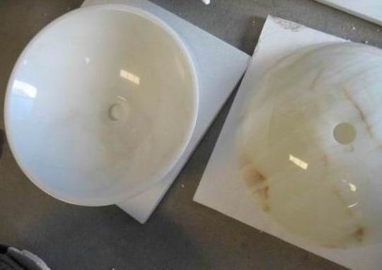 sell marble stone sinks(purewhite sink)