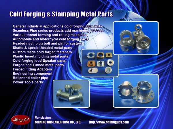 Custom fasteners and rivets - Cold Forged precision metal parts made in Taiwan