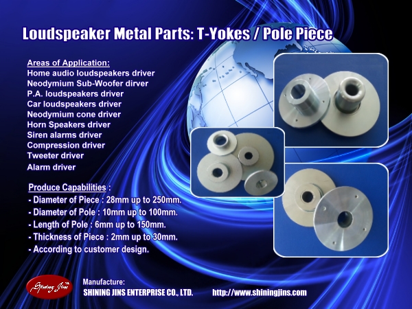 ,Cold forging loud-Speakers part: Top Plate and Pole Plate