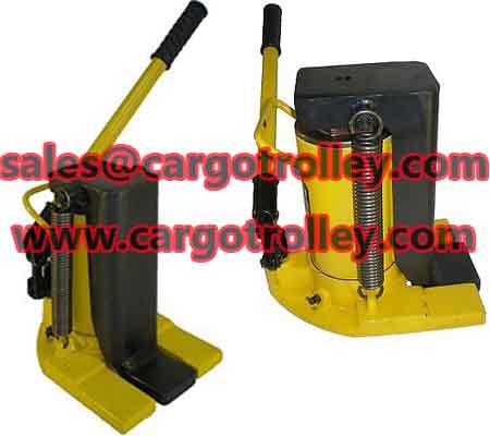 Lifting moving jack with no oil leak