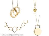 Tiffany gold plated necklace wholesale