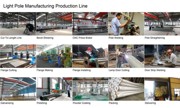 Light pole production line
