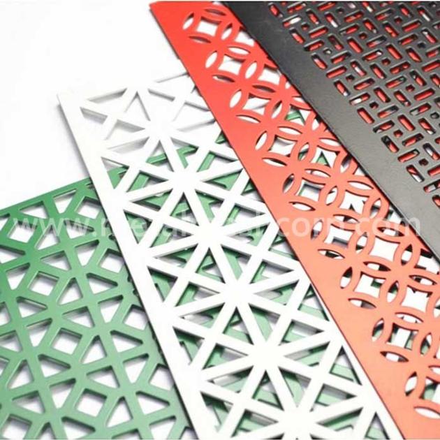 Decorative hole aluminum perforated sheet