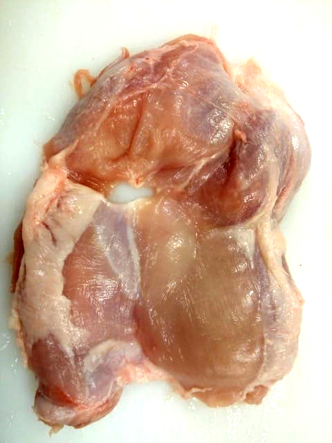 Boneless skinless chicken leg meat 