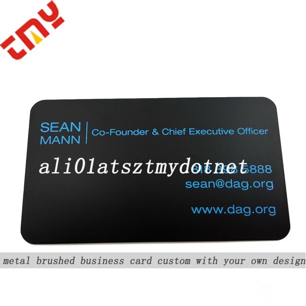 Custom Blank Metal Credit Cards Black