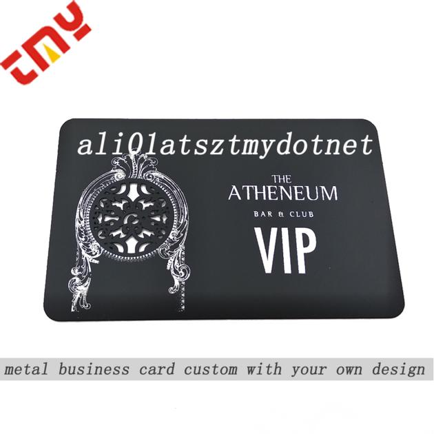 Custom Metallic Gold Metal Vip Business Card,High Quality Metal Membership Cards China