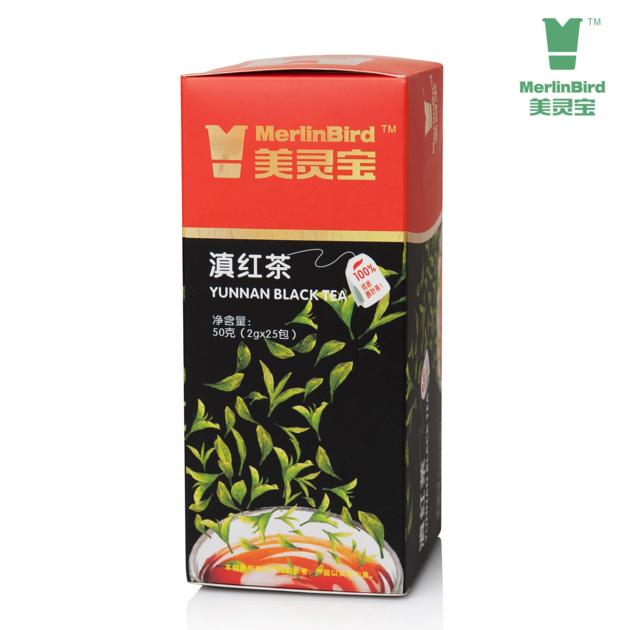 25pcs Tea Bags Pckaed in Box Dianhong Black Tea Sliming Tea