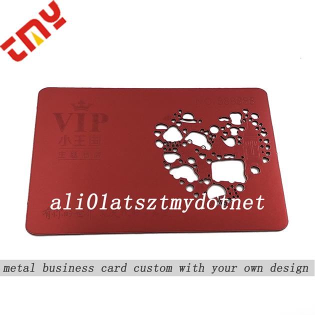 Custom Metallic Gold Metal Vip Business