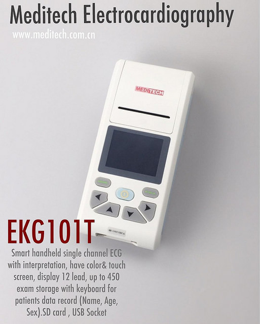 Handheld 12 Lead Electrocardiograph Meditech EKG101t
