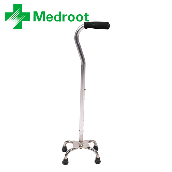 Old People Health Care Medroot Medical 4 Legs Walking Stick Cane Cruth