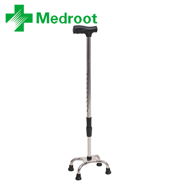 Aluminium Medroot Medical Support 4 Legs Walking Stick Cruth