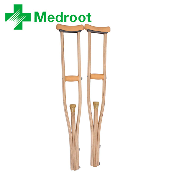 Lower Limb Support Medroot Medical Wooden Cane Cruth