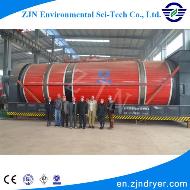 Food Waste Recycling Drying Machine Cassava Dregs/Pulp Rotary Dryer