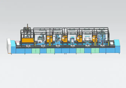 Auto brake disc automatic assembling line Roll forming machine