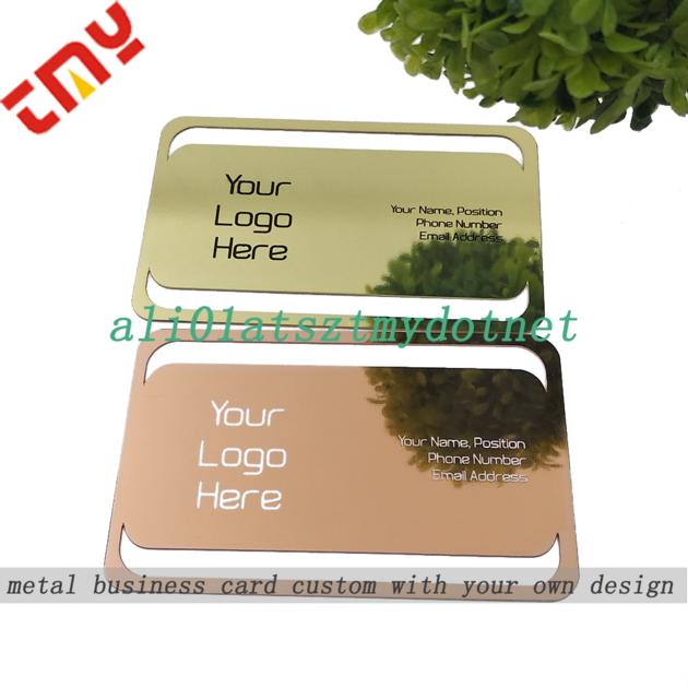 Custom Metal Mirror Finish Credit Card