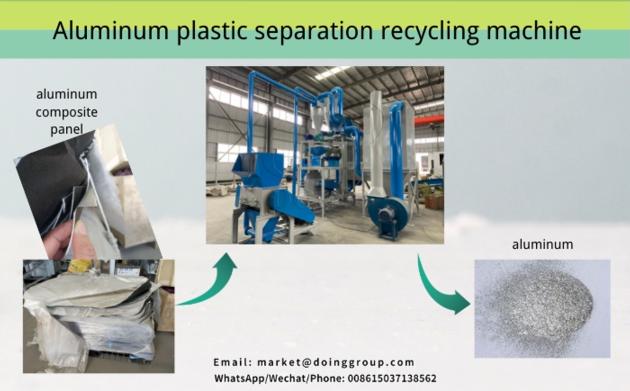 Aluminum plastic separation recycling machine
