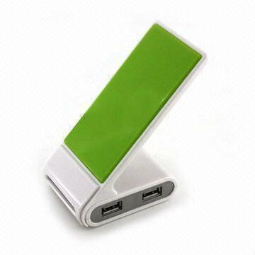 Phone stand with USB hubs-green