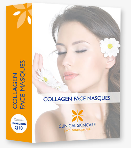 Collagen + Hyaluronic  Face Mask with CoQ10. Made in Japan.