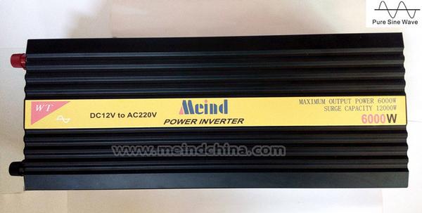 6000W Power Inverter Pure Sine Wave Watt Inverters Power Supply AC Converter Solar Inverter