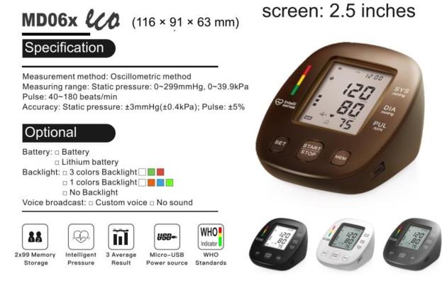 Meditech MD06X ECO Blood Pressure Monitornit