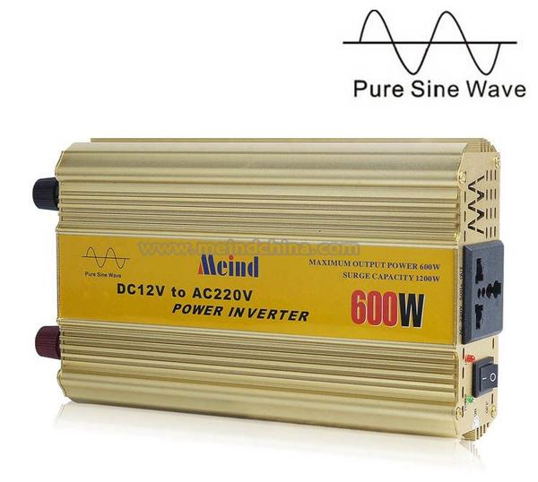 600W Power Inverter Pure Sine Wave AC converter Car Inverters Power Supply AC Adapter Car Charger