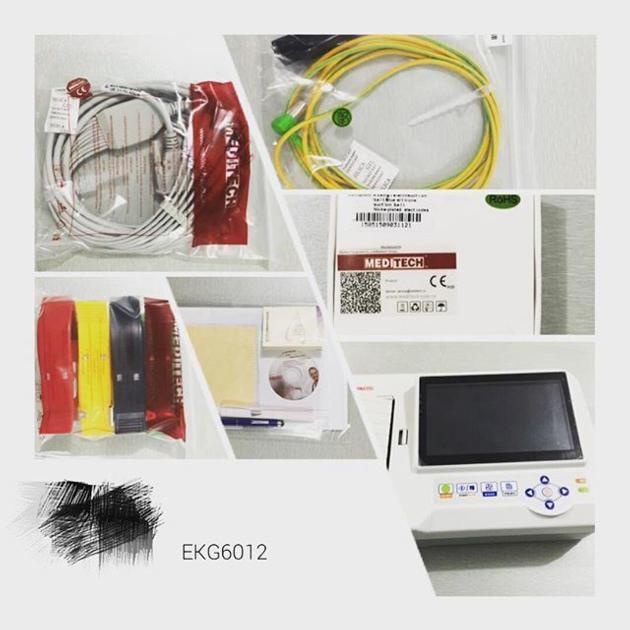 Meditech EKG 6012 Digital 6 Canales 12 Deriva Electrocardiê Grafo ECG EKG