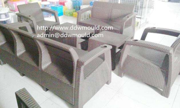 DDW Plastic Rattan Injection Chair Mold