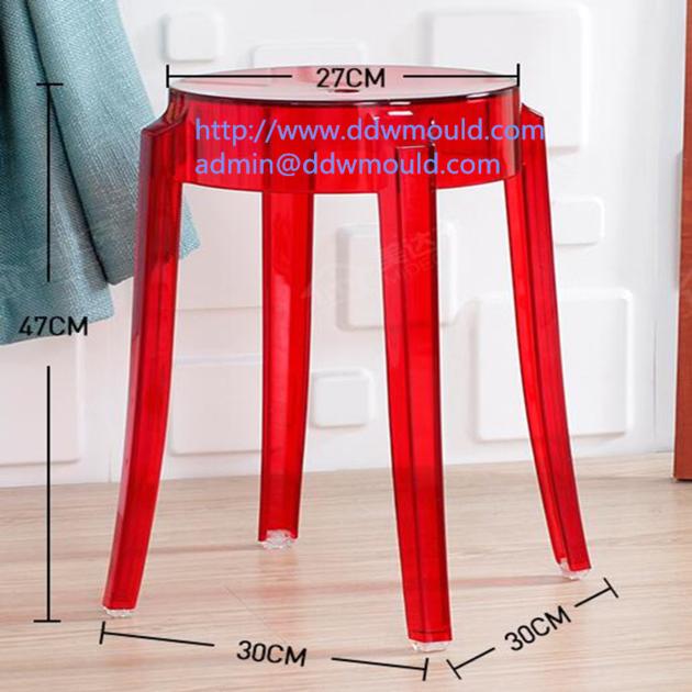 DDW Plastic Transparent Chair Mold Plastic