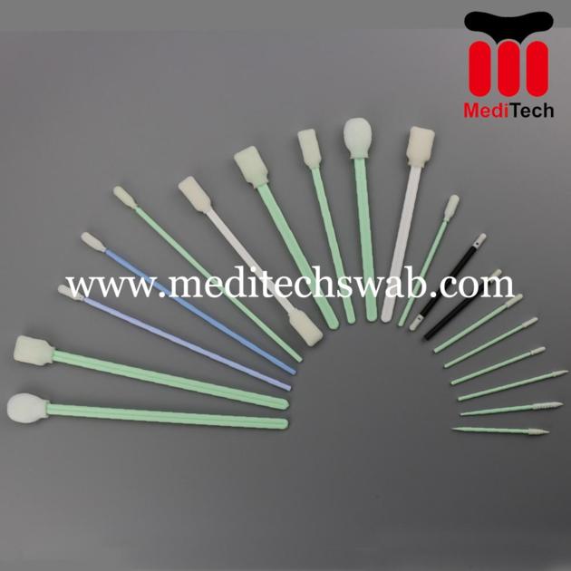 DOUBLE HEADED FOAM SWABS WITH WHITE