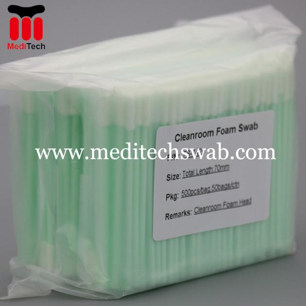 CLEANROOM FOAM SWABS WITH SMALL RIGID