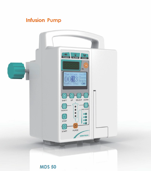 Meditech MD910 Syringe Pump with LCD Display and Visual Alarm
