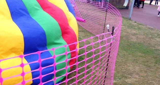Pink Barrier Fencing Mesh