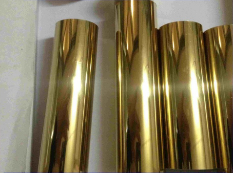Golden stainless steel decoration pipe 