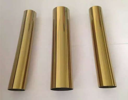 Golden Stainless Steel Decoration Pipe