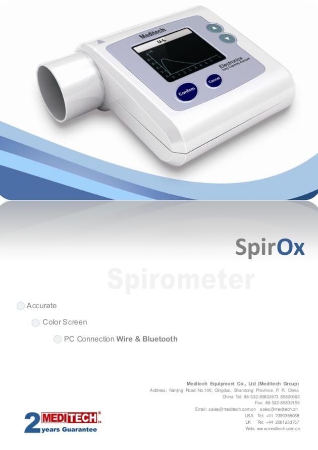 Meditech Easy To Use Spirometer SpirOx