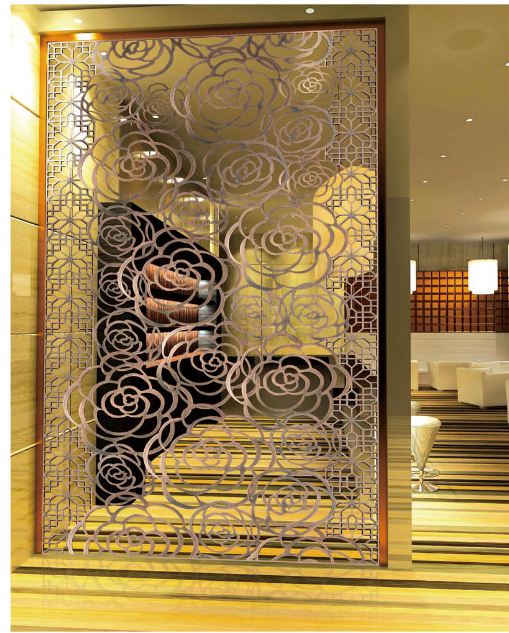 Indoor Decorative Laser Cut Stainless Steel