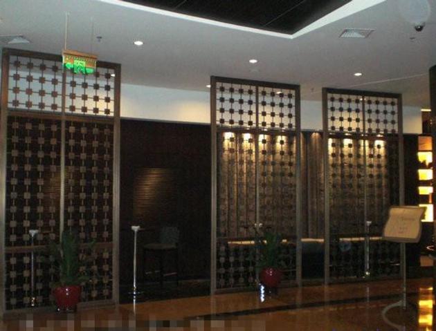 stainless steel pipe partition for hotel